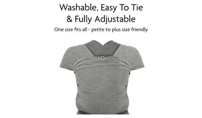 Izmi Essential Baby Wrap - Mid Grey