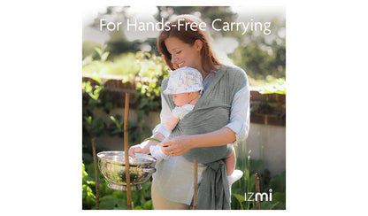 Izmi Essential Baby Wrap - Mid Grey