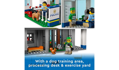 LEGO City Police Station Bin Lorry & Helicopter Toy 60316