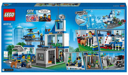 LEGO City Police Station Bin Lorry & Helicopter Toy 60316