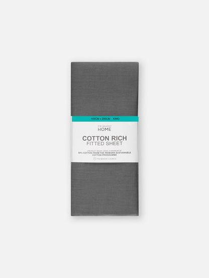 Cotton Rich King Fitted Sheet