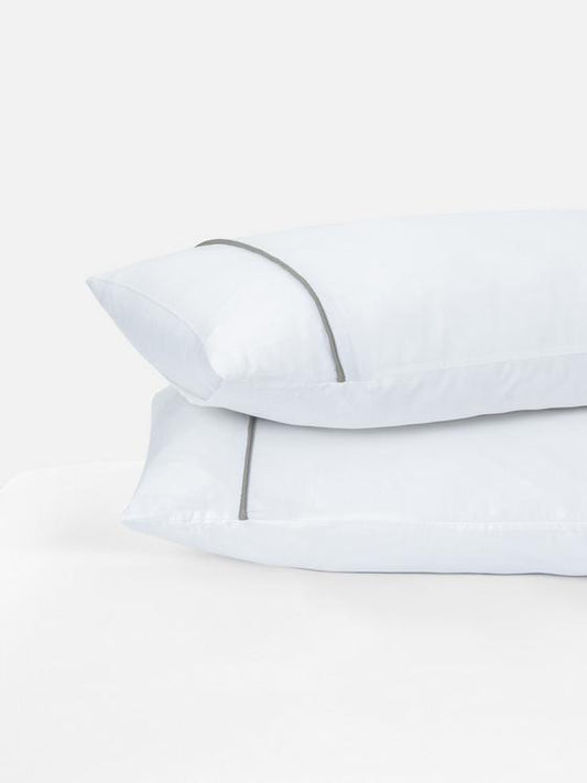2pk Contrast Piping Pillowcases