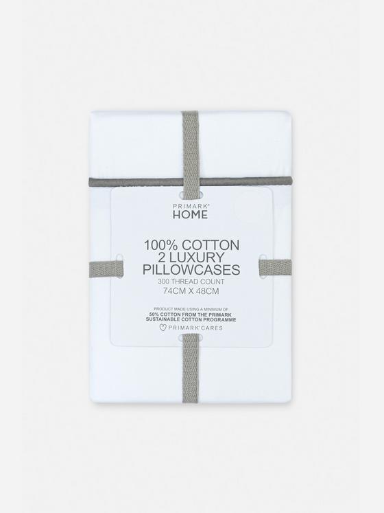 2pk Contrast Piping Pillowcases