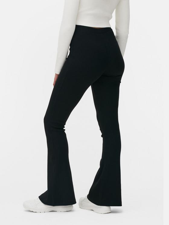 Co-Ord Ribbed Flared Leggings