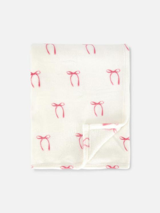 Small Bow Print Throw