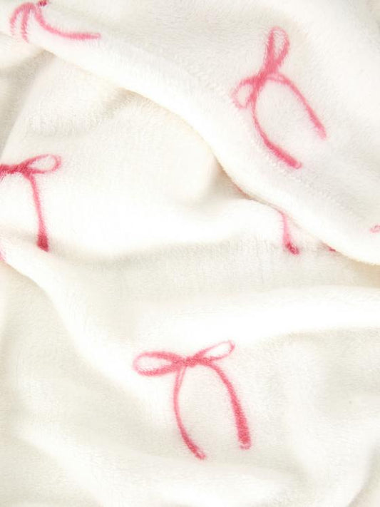 Small Bow Print Throw
