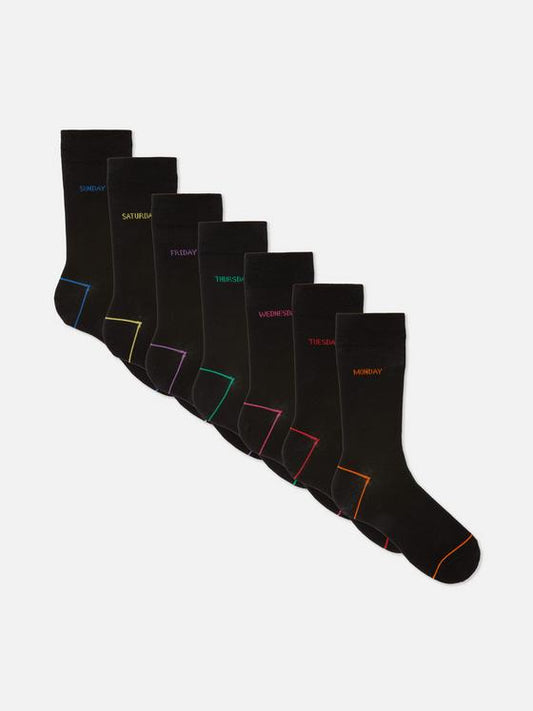 7pk Day of The Week Socks