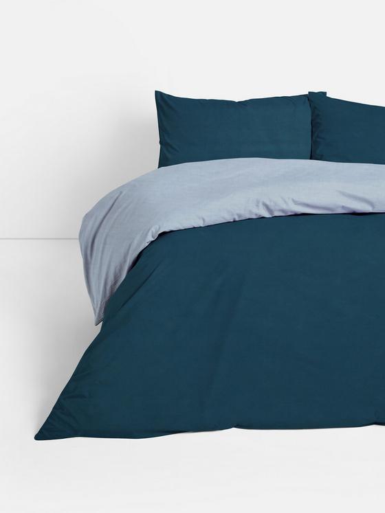 Reversible Colour Double Duvet Cover Set
