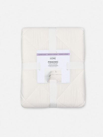 Diamond Pinsonic Super King Duvet Cover Set