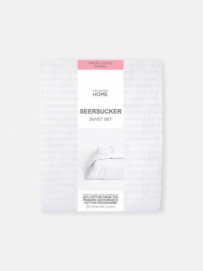 Seersucker Double Duvet Set