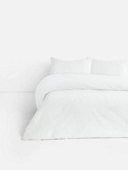 Waffle Texture Double Duvet Cover Set