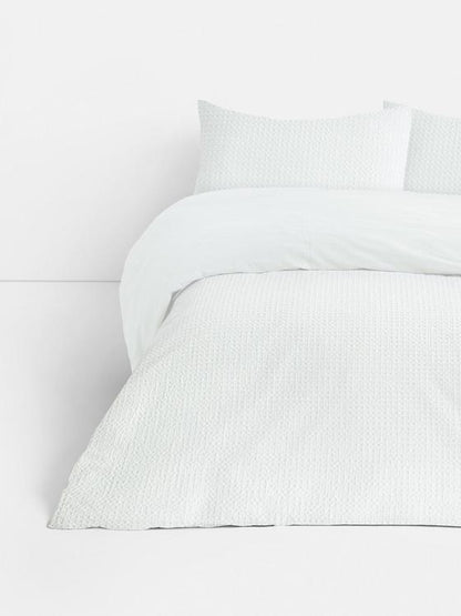 Waffle Texture King Duvet Cover