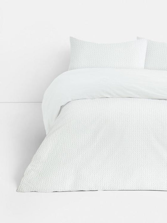 Waffle Super King Duvet Cover Set
