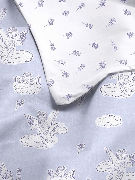 Reversible Cherub Double Duvet Cover Set