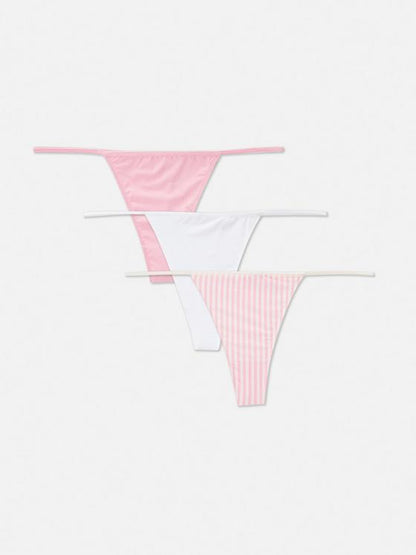 3pk String Thongs