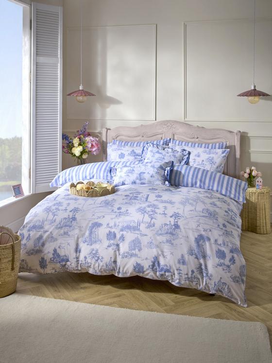 Toile De Jouy Double Duvet Cover Set