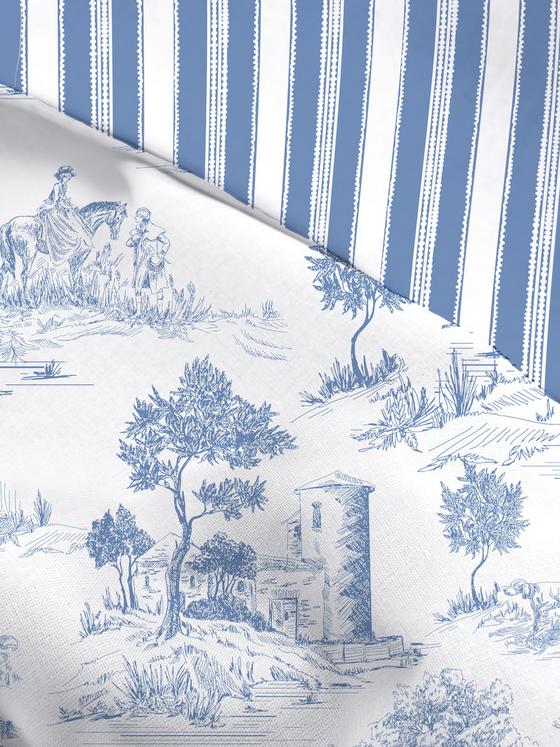 Toile King Size Duvet Cover Set