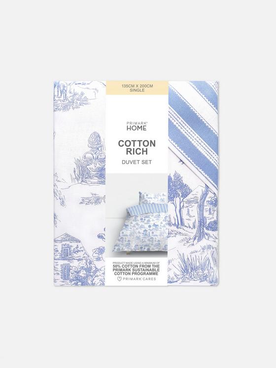Toile De Jouy Single Duvet Cover Set