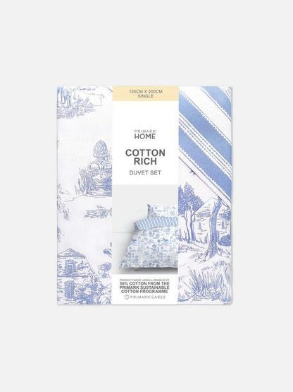 Toile De Jouy Single Duvet Cover Set