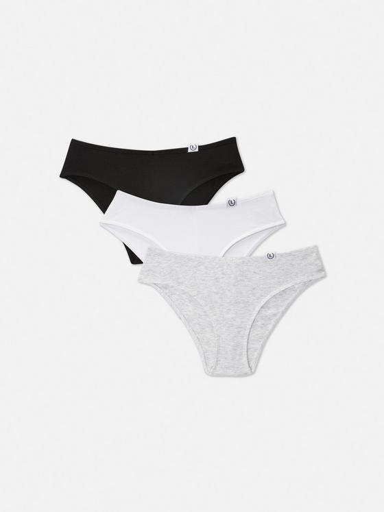 3pk Cotton Rich Hipster Briefs