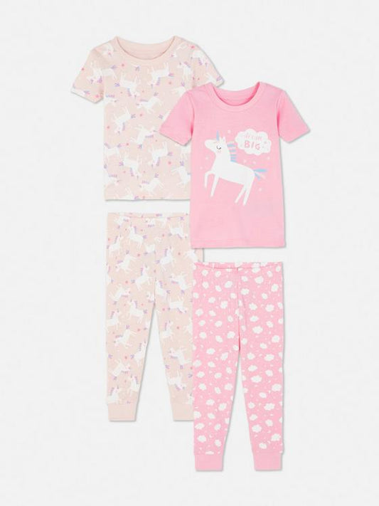 2pk Unicorn Long Pyjamas