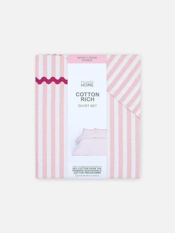 Striped Double Duvet Cover Set