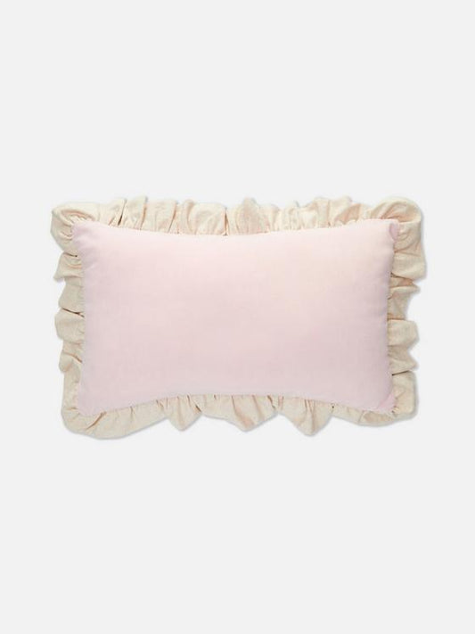 Velvet Frill Oblong Cushion