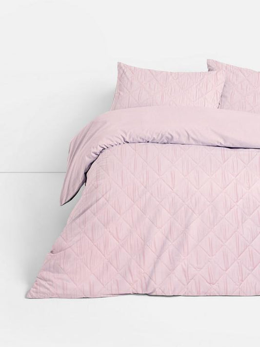 Diamond Textured King Size Duvet Cover Set
