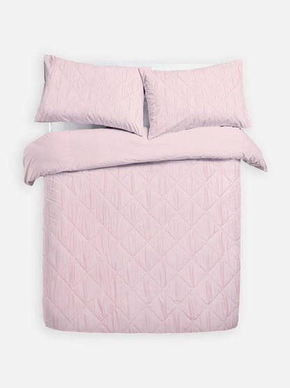 Diamond Textured King Size Duvet Cover Set