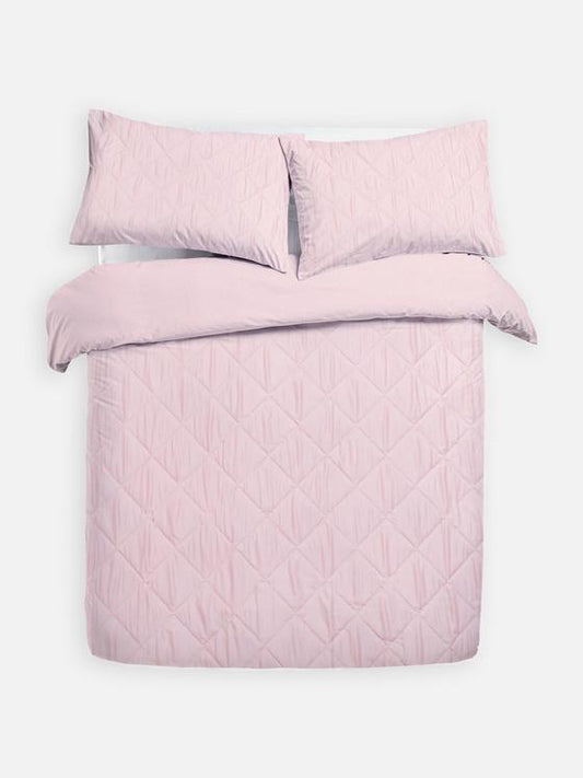 Diamond Textured King Size Duvet Cover Set