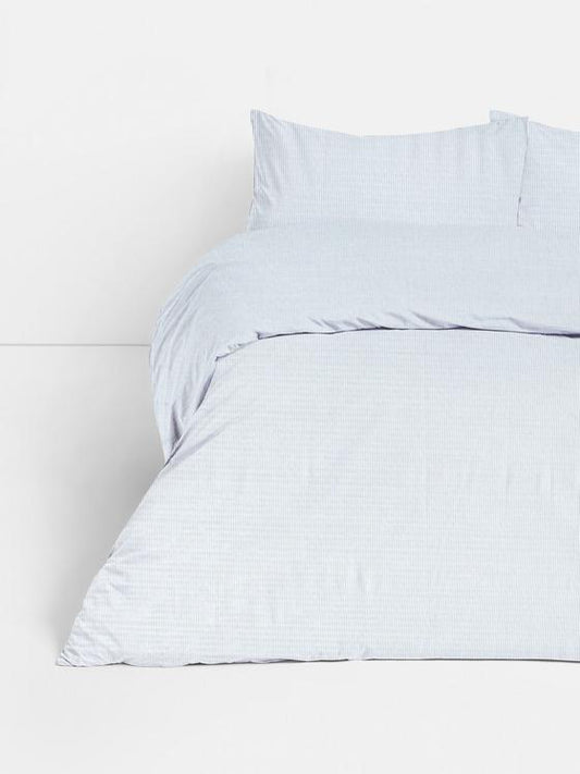 Stripe Seersucker Double Duvet Cover Set