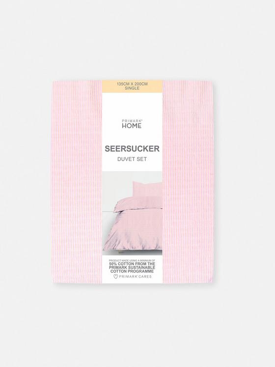 Stripe Seersucker Single Duvet Cover set
