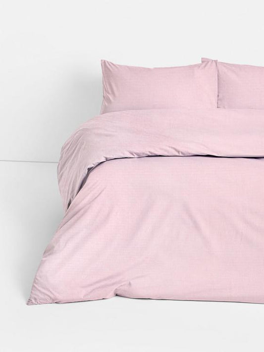 Stripe Seersucker King Size Duvet Cover Set