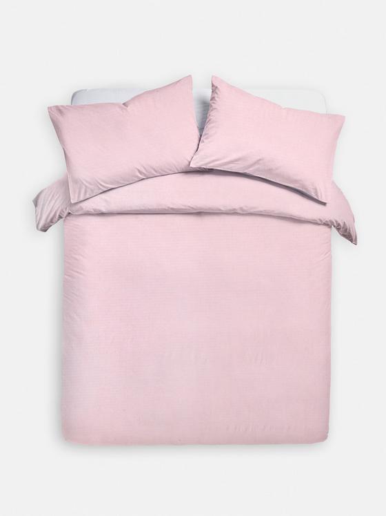 Stripe Seersucker King Size Duvet Cover Set