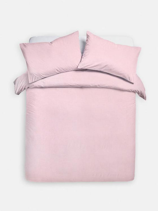 Stripe Seersucker King Size Duvet Cover Set