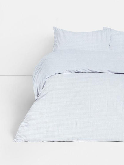 Stripe Seersucker Super King Duvet Set
