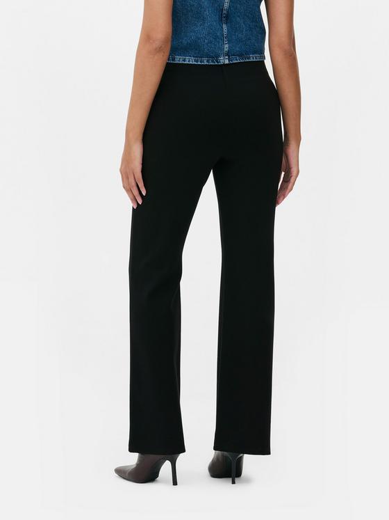 Mid-Rise Ponte Flare Leggings