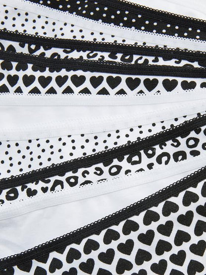 10pk Monochrome Short Briefs