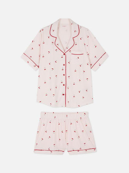 Printed Jersey Short Pyjamas