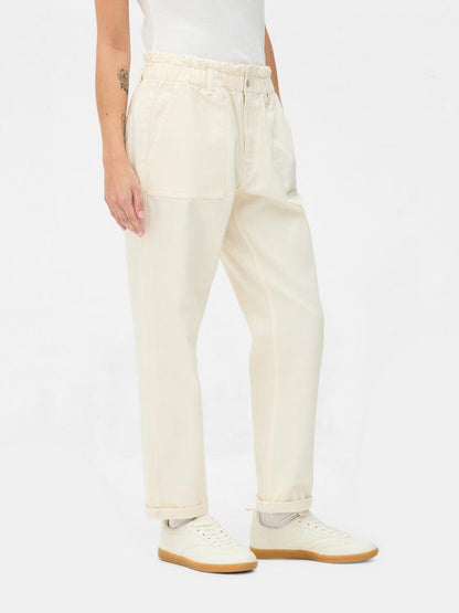 Paperbag Waist Cotton Trousers