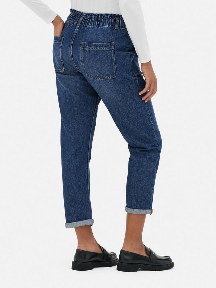 Paperbag Waist Cotton Trousers