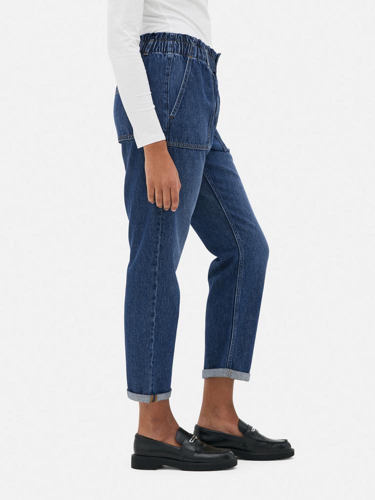 Paperbag Waist Cotton Trousers