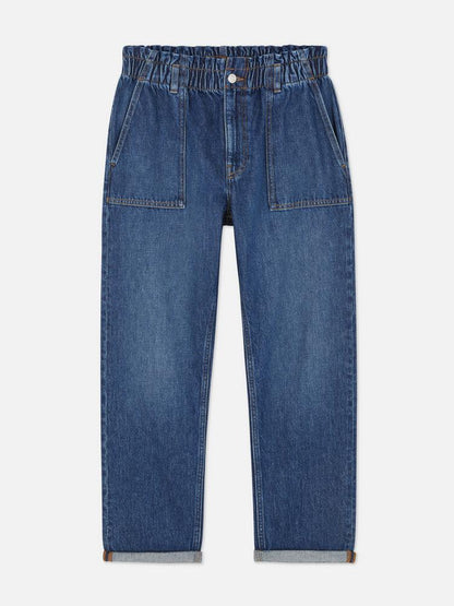 Paperbag Waist Cotton Trousers