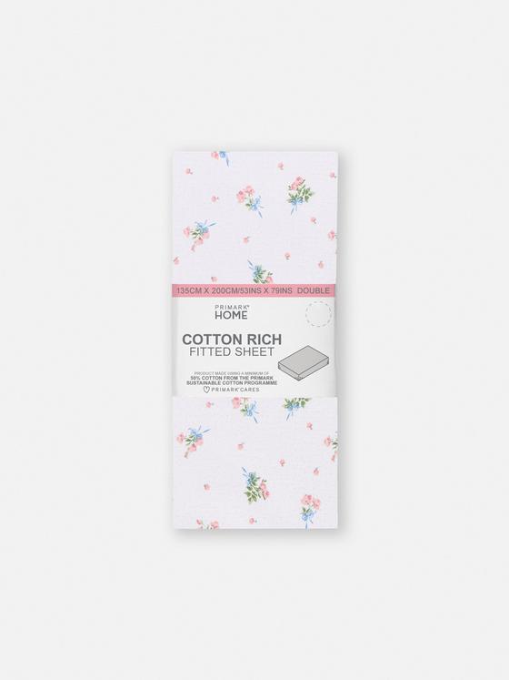 Cherry Blossom Double Fitted Sheet