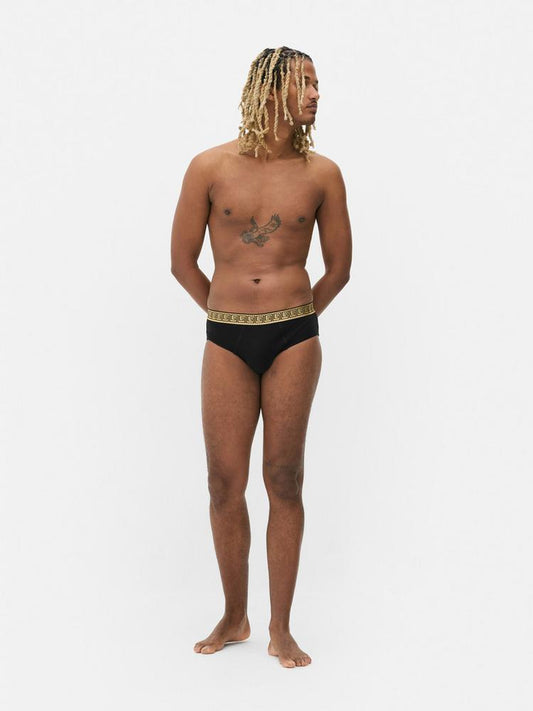 5pk Metallic Waistband Briefs