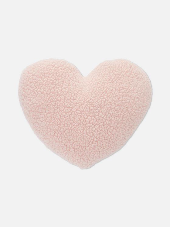 Bouclé Heart Cushion