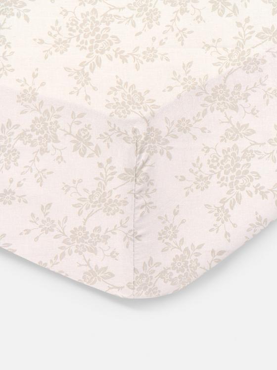 Double Floral Fitted Sheet