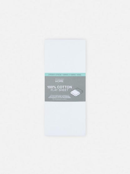 Sateen King Size Flat Sheet