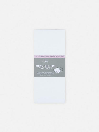 Sateen Super King Size Flat Sheet