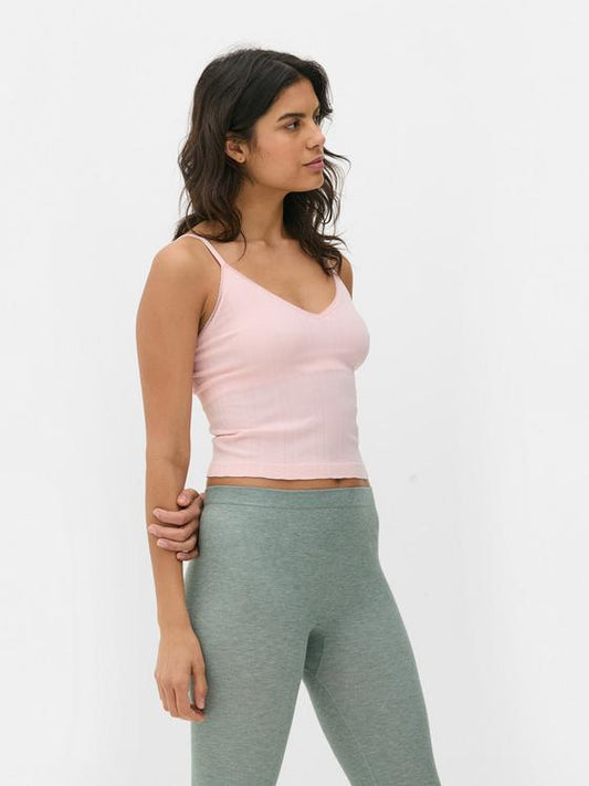 Pointelle Cropped V-Neck Pyjama Cami